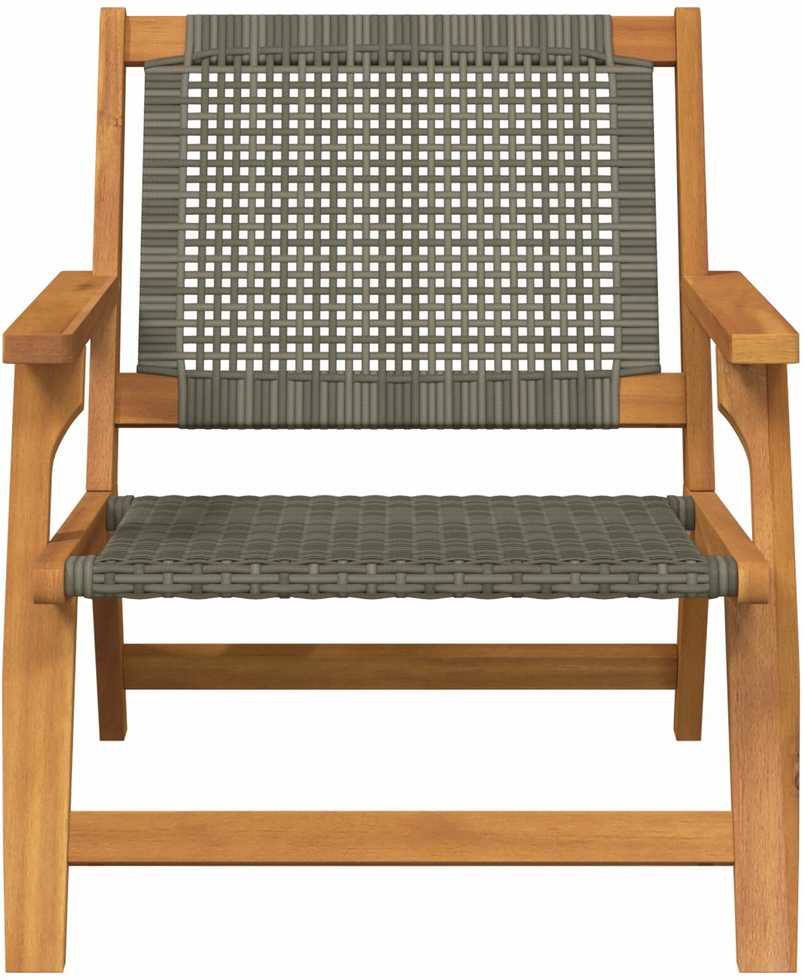 Sodo baldai 2 pcs Pilka 67 x 78 x 73 cm Kietos akacijos mediena