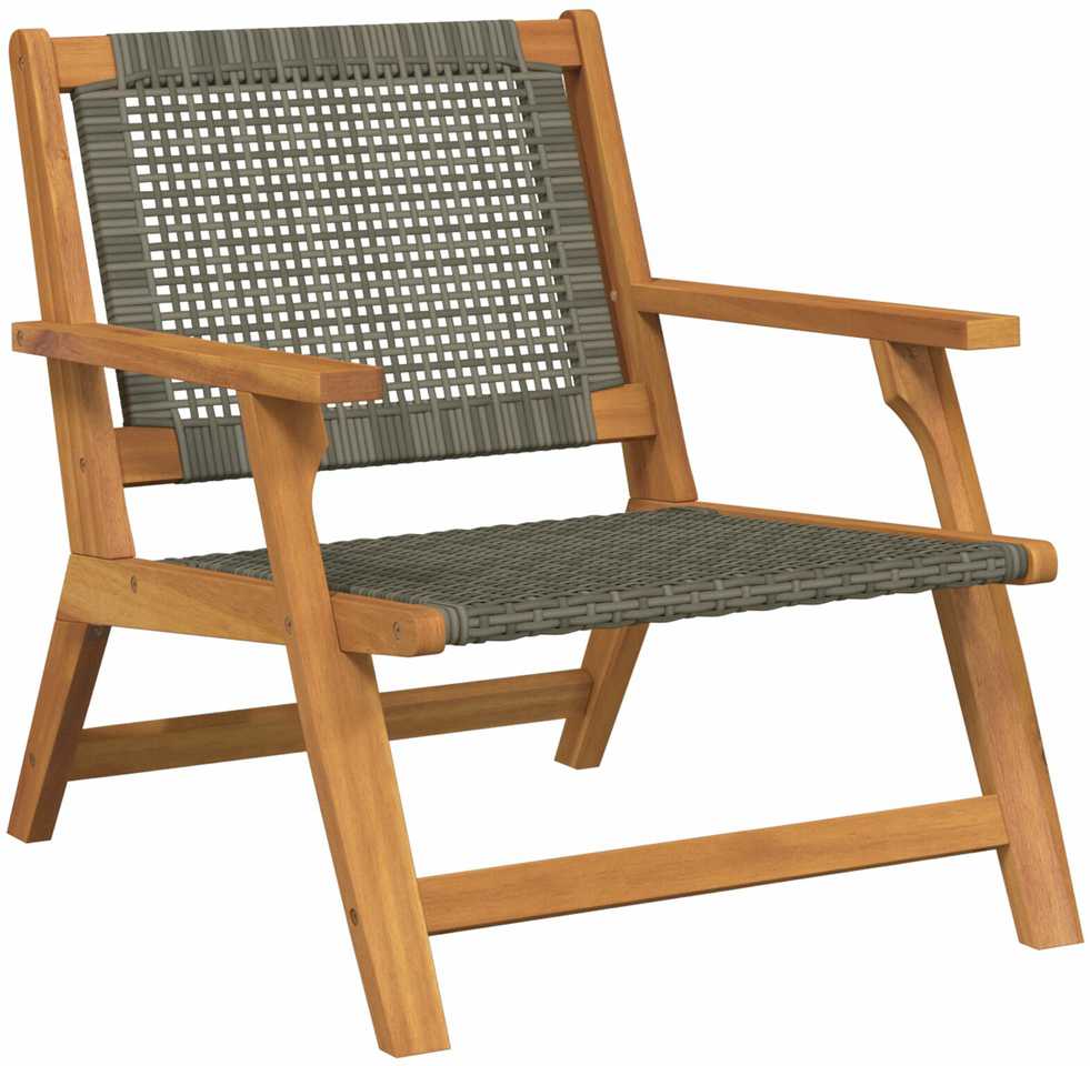 Sodo baldai 2 pcs Pilka 67 x 78 x 73 cm Kietos akacijos mediena