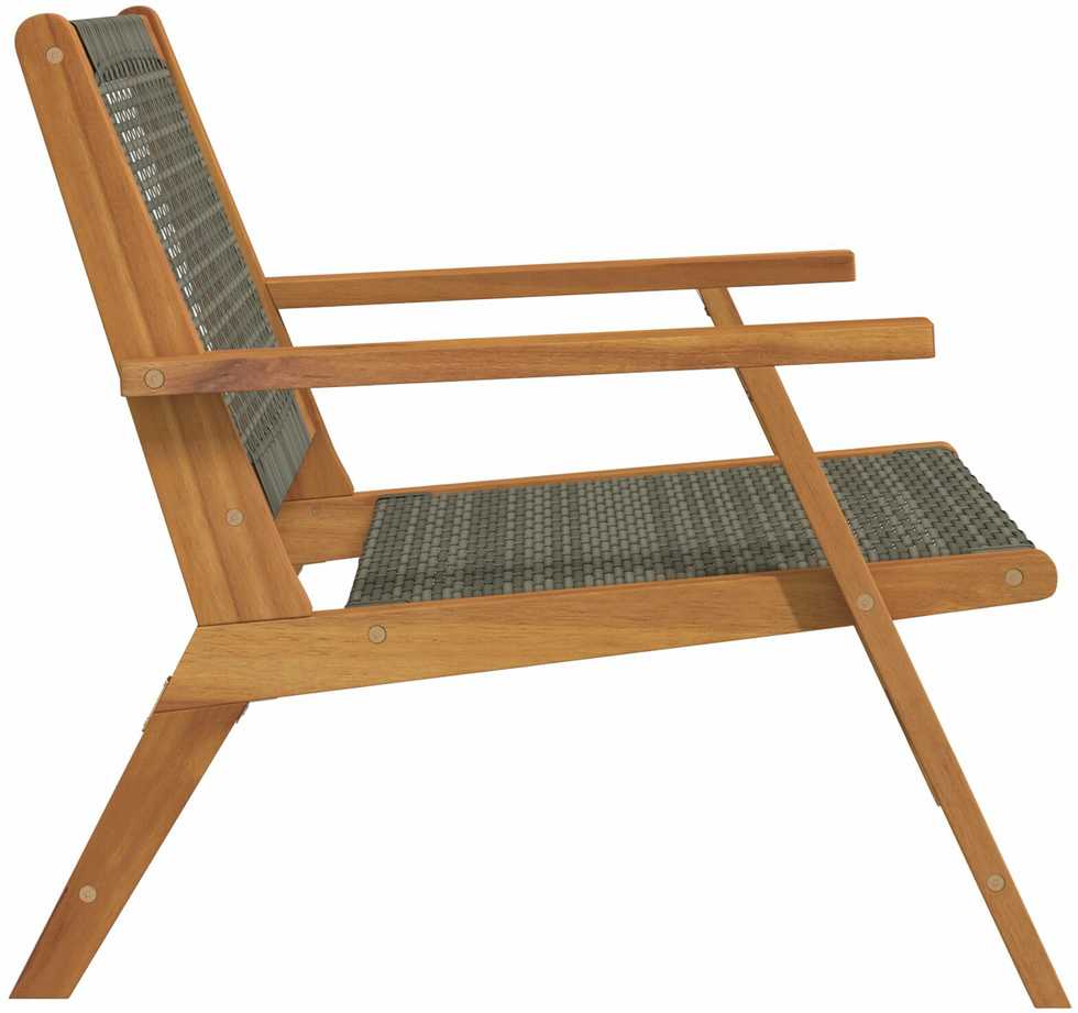 Sodo baldai 2 pcs Pilka 67 x 78 x 73 cm Kietos akacijos mediena