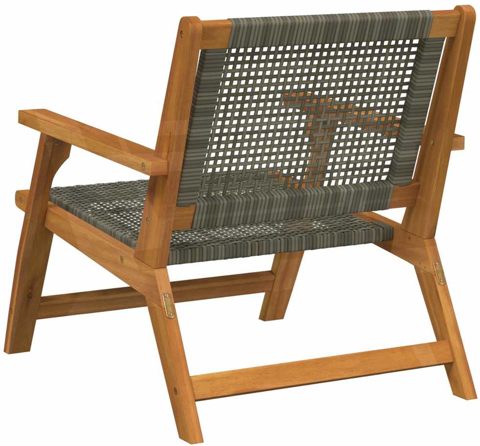Sodo baldai 2 pcs Pilka 67 x 78 x 73 cm Kietos akacijos mediena