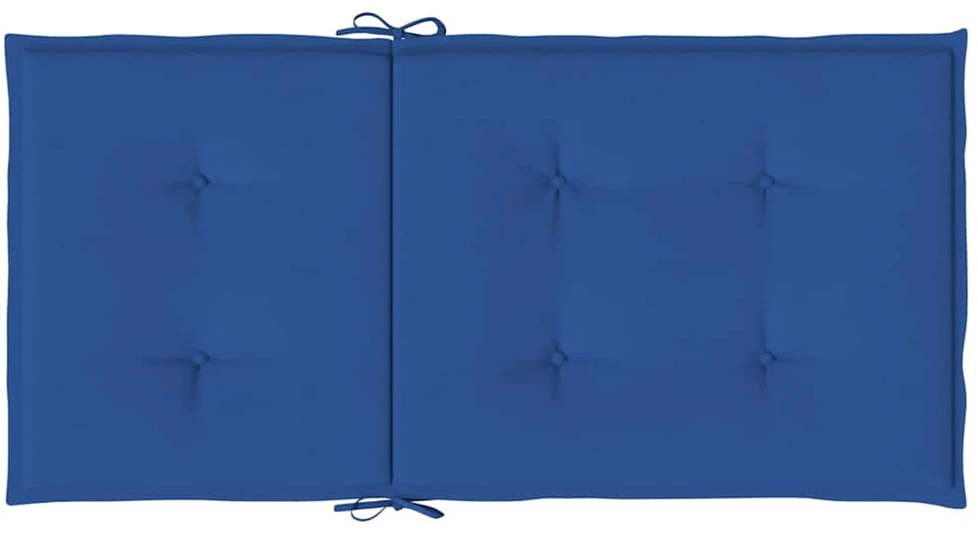 Sodo kėdės pagalvėlės, 2vnt., mėlynos, 100x50x3cm, audinys