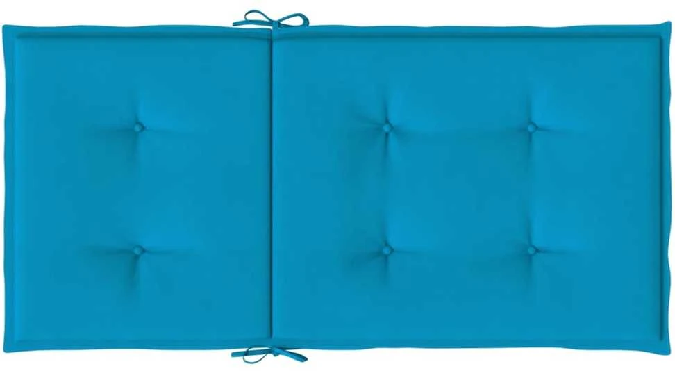 Sodo kėdės pagalvėlės, 2vnt., mėlynos, 100x50x3cm, audinys