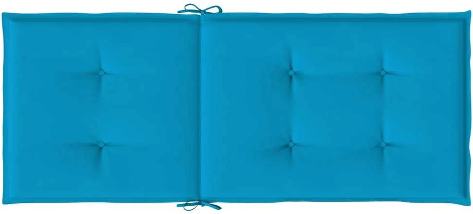 Sodo kėdės pagalvėlės, 2vnt., mėlynos, 120x50x3cm, audinys