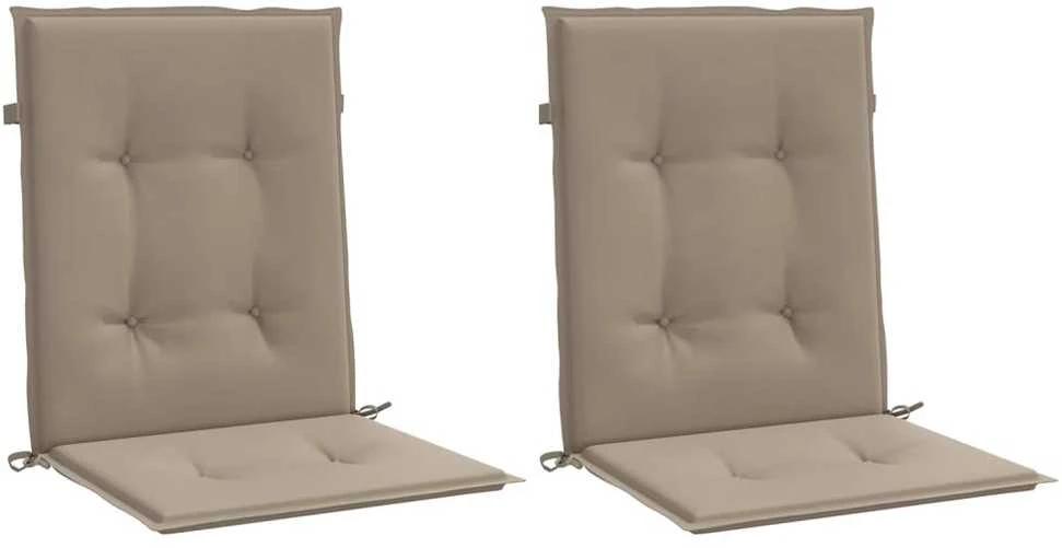 Sodo kėdės pagalvėlės, 2vnt., taupe, 100x50x3cm, audinys