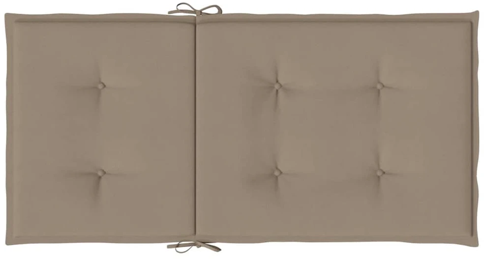 Sodo kėdės pagalvėlės, 2vnt., taupe, 100x50x3cm, audinys