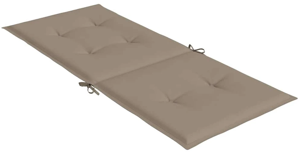 Sodo kėdės pagalvėlės, 2vnt., taupe, 120x50x3cm, audinys