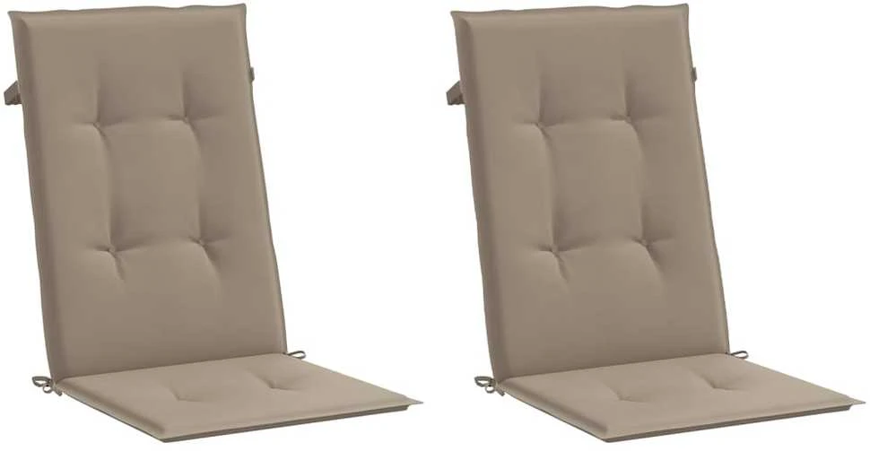 Sodo kėdės pagalvėlės, 2vnt., taupe, 120x50x3cm, audinys
