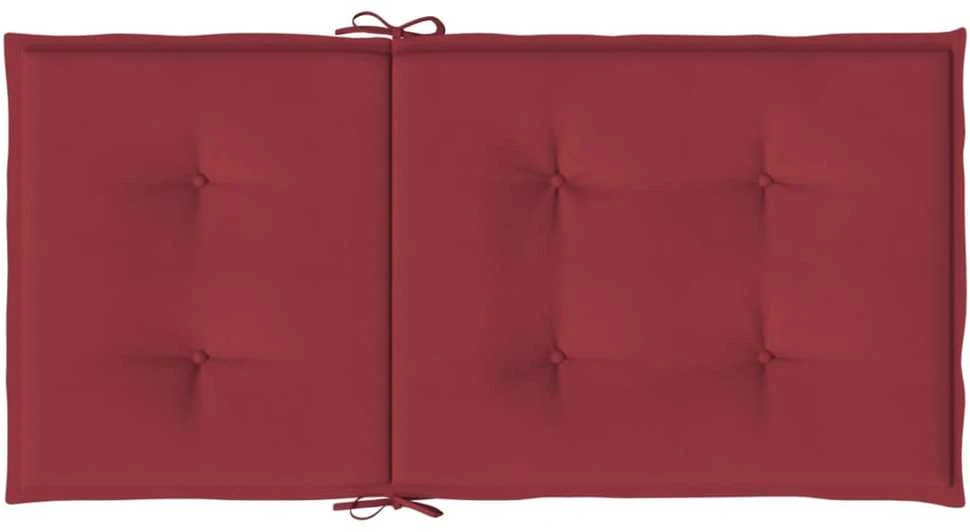 Sodo kėdės pagalvėlės, 2vnt., vyno, 100x50x3cm, audinys