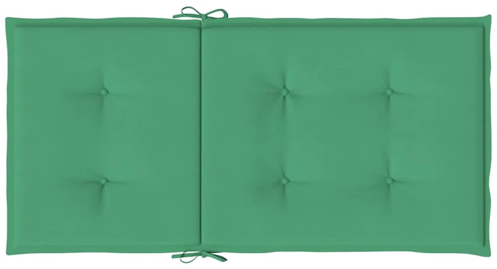 Sodo kėdės pagalvėlės, 2vnt., žalios, 100x50x3cm, audinys