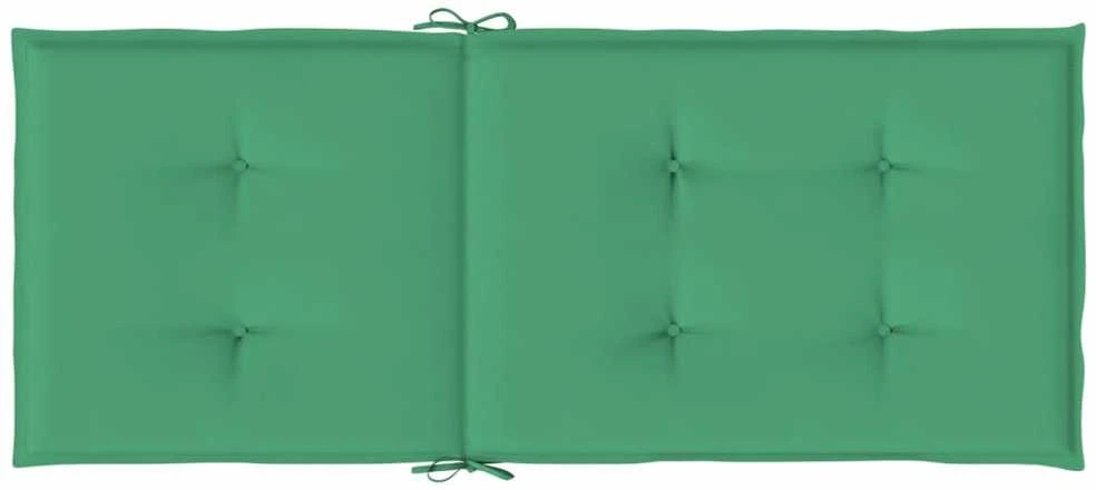 Sodo kėdės pagalvėlės, 2vnt., žalios, 120x50x3cm, audinys
