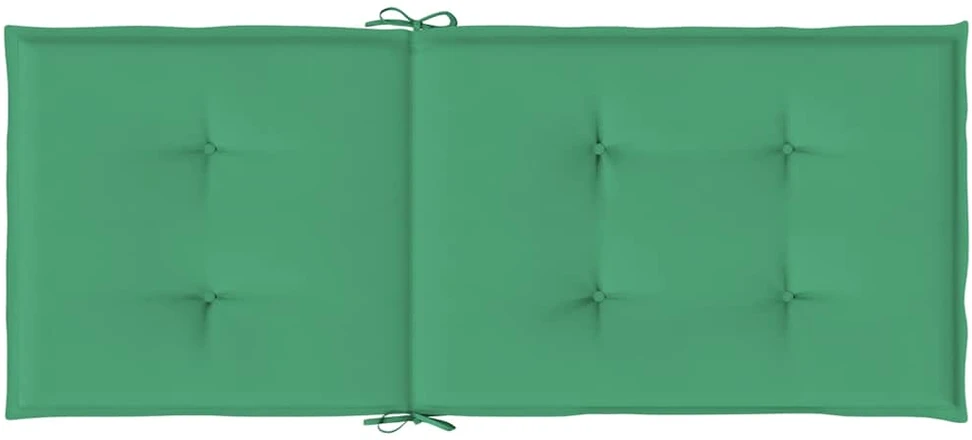 Sodo kėdės pagalvėlės, 2vnt., žalios, 120x50x3cm, audinys
