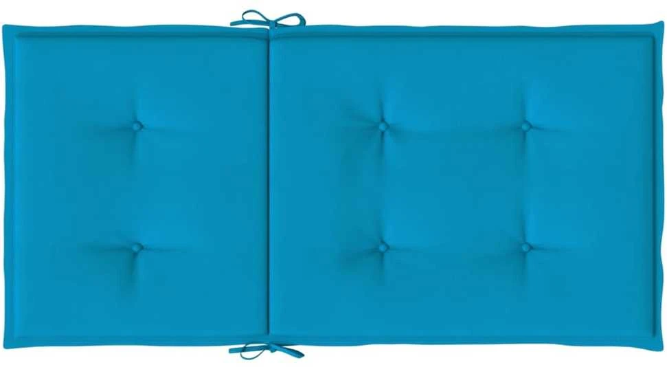 Sodo kėdės pagalvėlės, 4vnt., mėlynos, 100x50x3cm, audinys