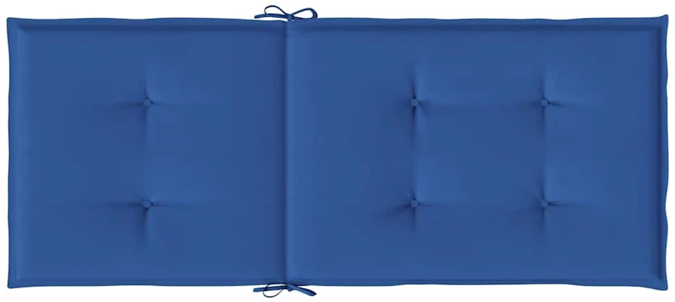 Sodo kėdės pagalvėlės, 4vnt., mėlynos, 120x50x3cm, audinys