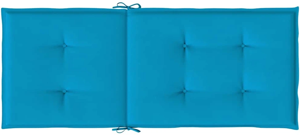Sodo kėdės pagalvėlės, 4vnt., mėlynos, 120x50x3cm, audinys