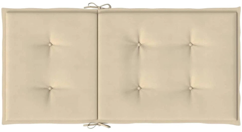 Sodo kėdės pagalvėlės, 4vnt., smėlio, 100x50x3cm, audinys