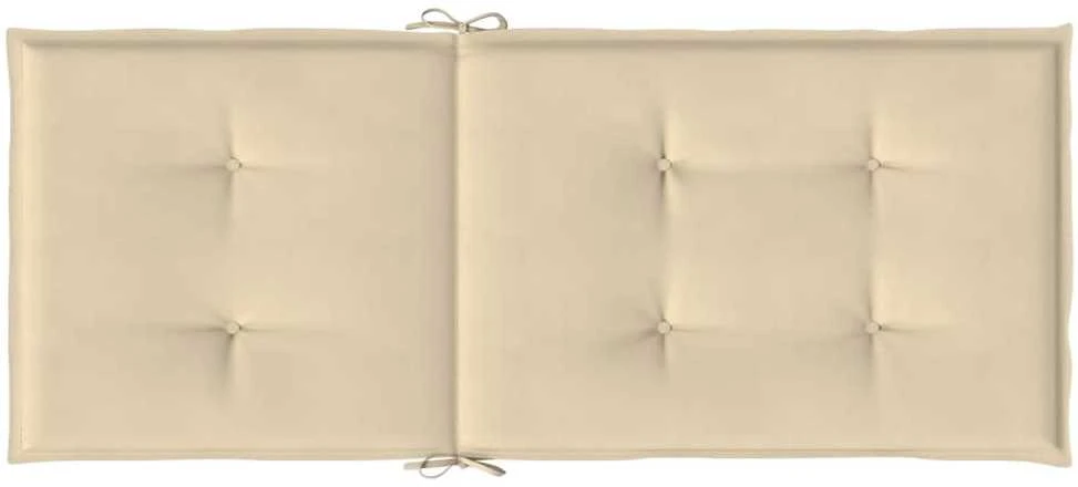 Sodo kėdės pagalvėlės, 4vnt., smėlio, 120x50x3cm, audinys