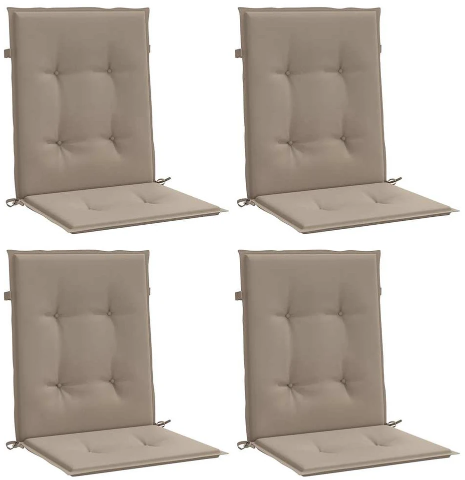 Sodo kėdės pagalvėlės, 4vnt., taupe, 100x50x3cm, audinys
