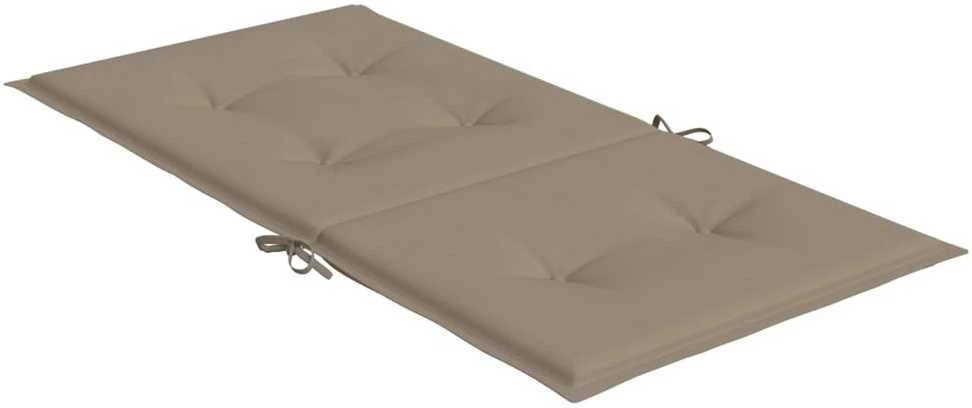 Sodo kėdės pagalvėlės, 4vnt., taupe, 100x50x3cm, audinys
