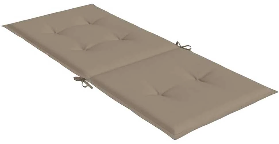 Sodo kėdės pagalvėlės, 4vnt., taupe, 120x50x3cm, audinys