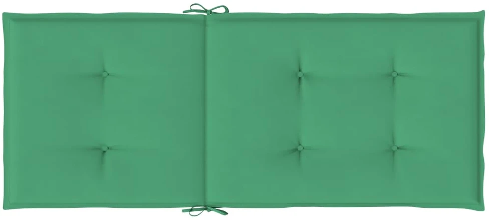 Sodo kėdės pagalvėlės, 4vnt., žalios, 120x50x3cm, audinys