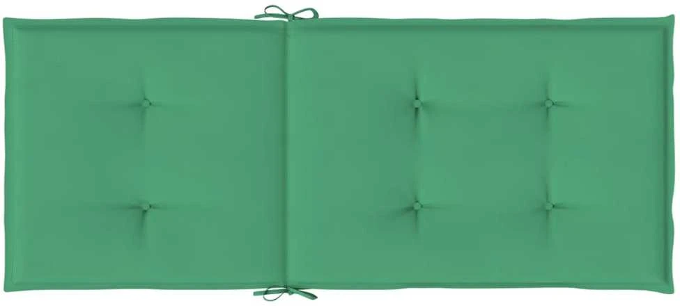 Sodo kėdės pagalvėlės, 4vnt., žalios, 120x50x3cm, audinys