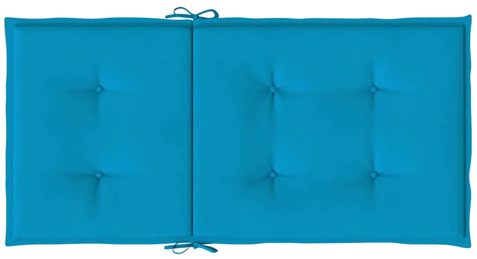 Sodo kėdės pagalvėlės, 6vnt., mėlynos, 100x50x3cm, audinys