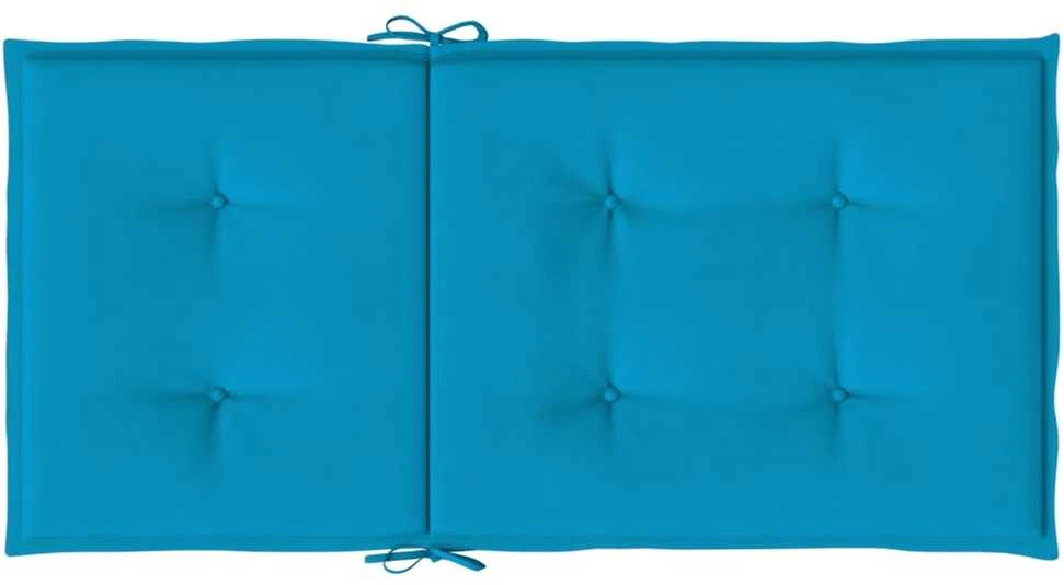 Sodo kėdės pagalvėlės, 6vnt., mėlynos, 100x50x3cm, audinys