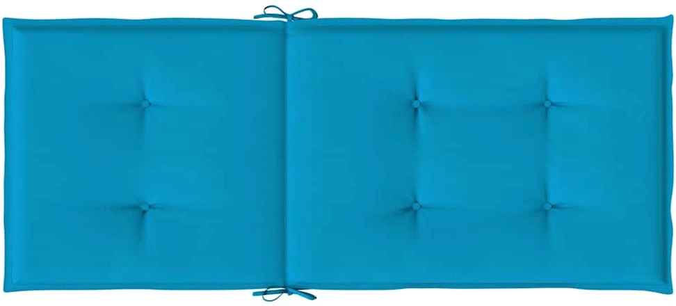 Sodo kėdės pagalvėlės, 6vnt., mėlynos, 120x50x3cm, audinys