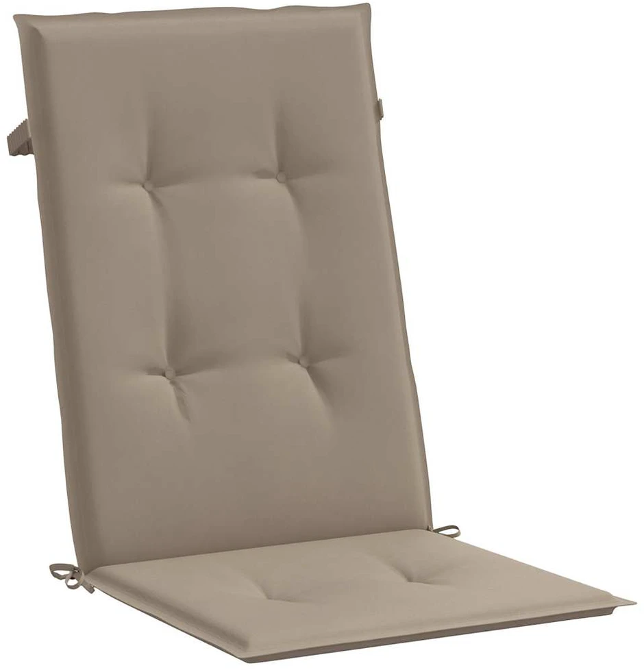 Sodo kėdės pagalvėlės, 6vnt., taupe, 120x50x3cm, audinys