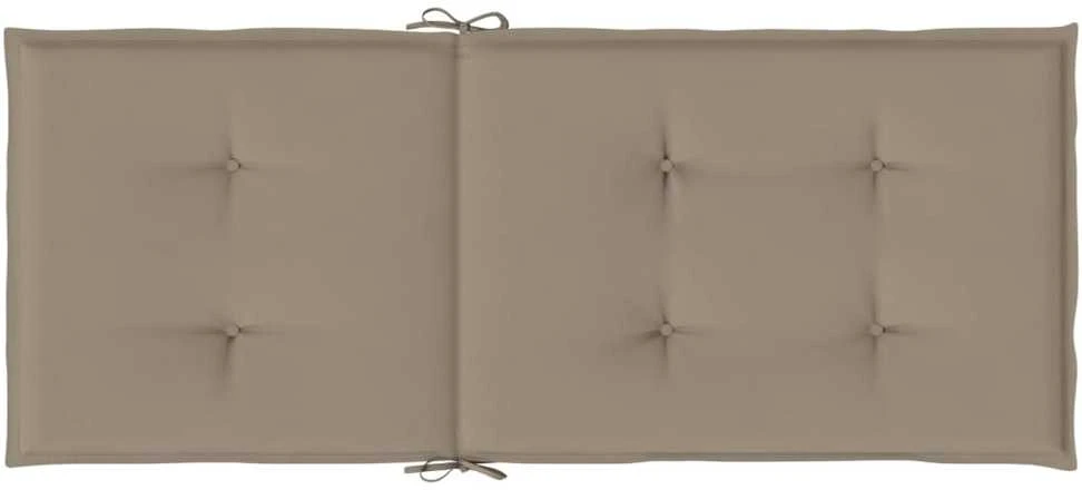 Sodo kėdės pagalvėlės, 6vnt., taupe, 120x50x3cm, audinys