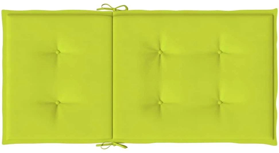 Sodo kėdės pagalvėlės, 6vnt., žalios, 100x50x3cm, audinys