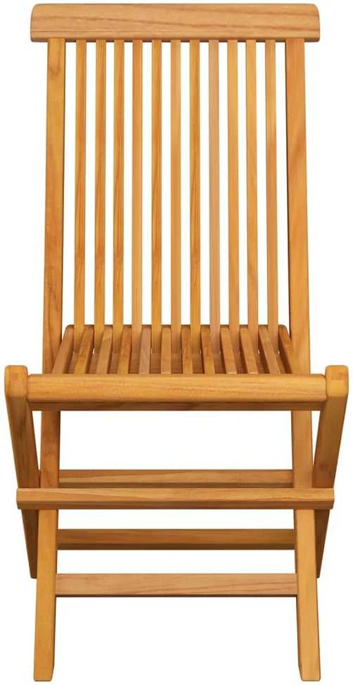 Sodo kėdės su kreminėmis pagalvėmis, 8vnt., tikmedžio masyvas