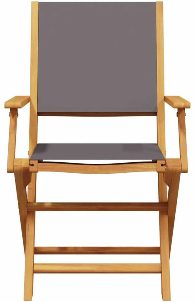 Lauko baldų komplektas Sodo komplektas, 5 dalių, antracito, audinys ir mediena