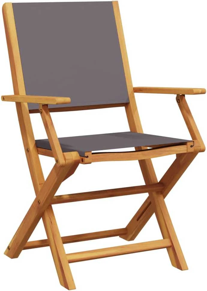 Lauko baldų komplektas Sodo komplektas, 5 dalių, antracito, audinys ir mediena