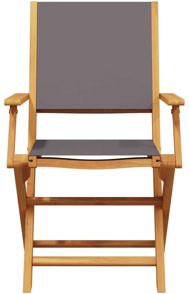 Lauko baldų komplektas Sodo komplektas, 5 dalių, antracito, audinys ir mediena