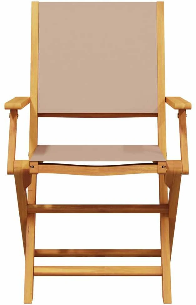 Sodo komplektas, 5 dalių, taupe, audinys ir mediena