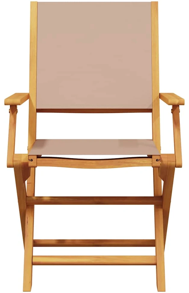Sodo komplektas, 5 dalių, taupe, audinys ir mediena
