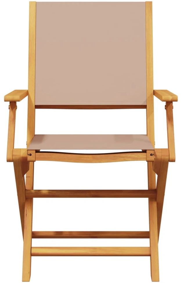 Sodo komplektas, 5 dalių, taupe, audinys ir mediena