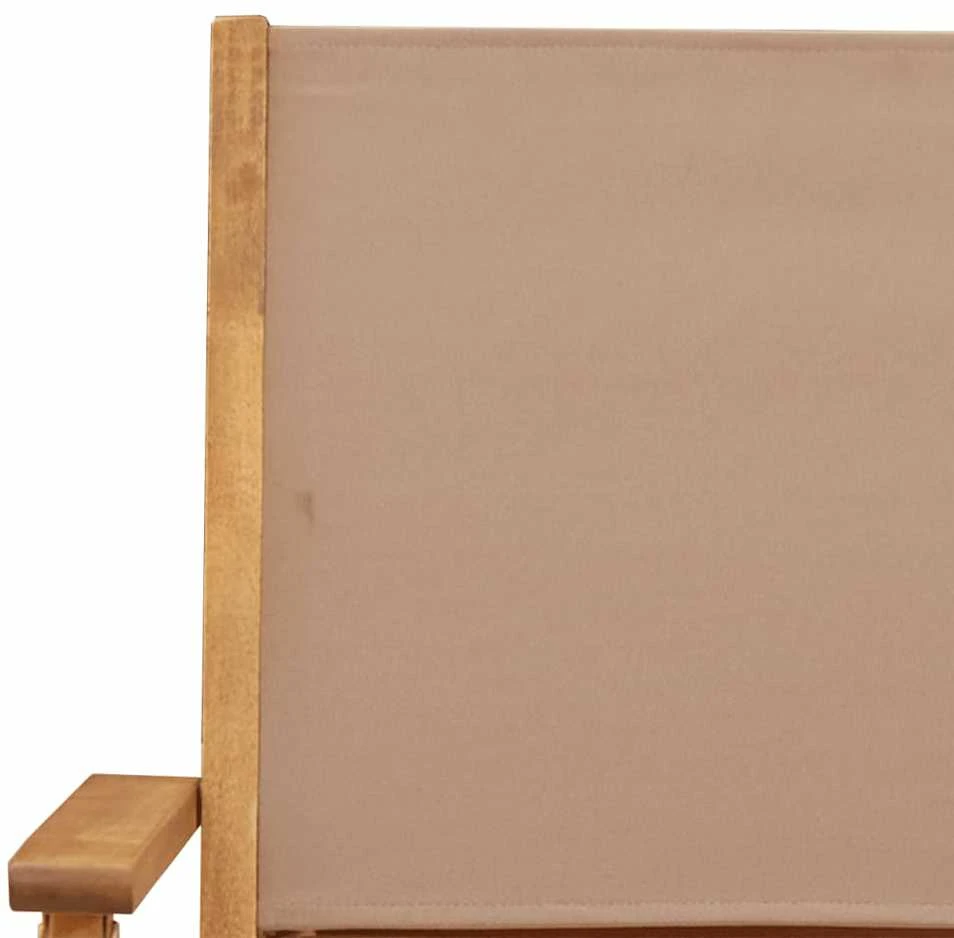 Sodo komplektas, 5 dalių, taupe, audinys ir mediena