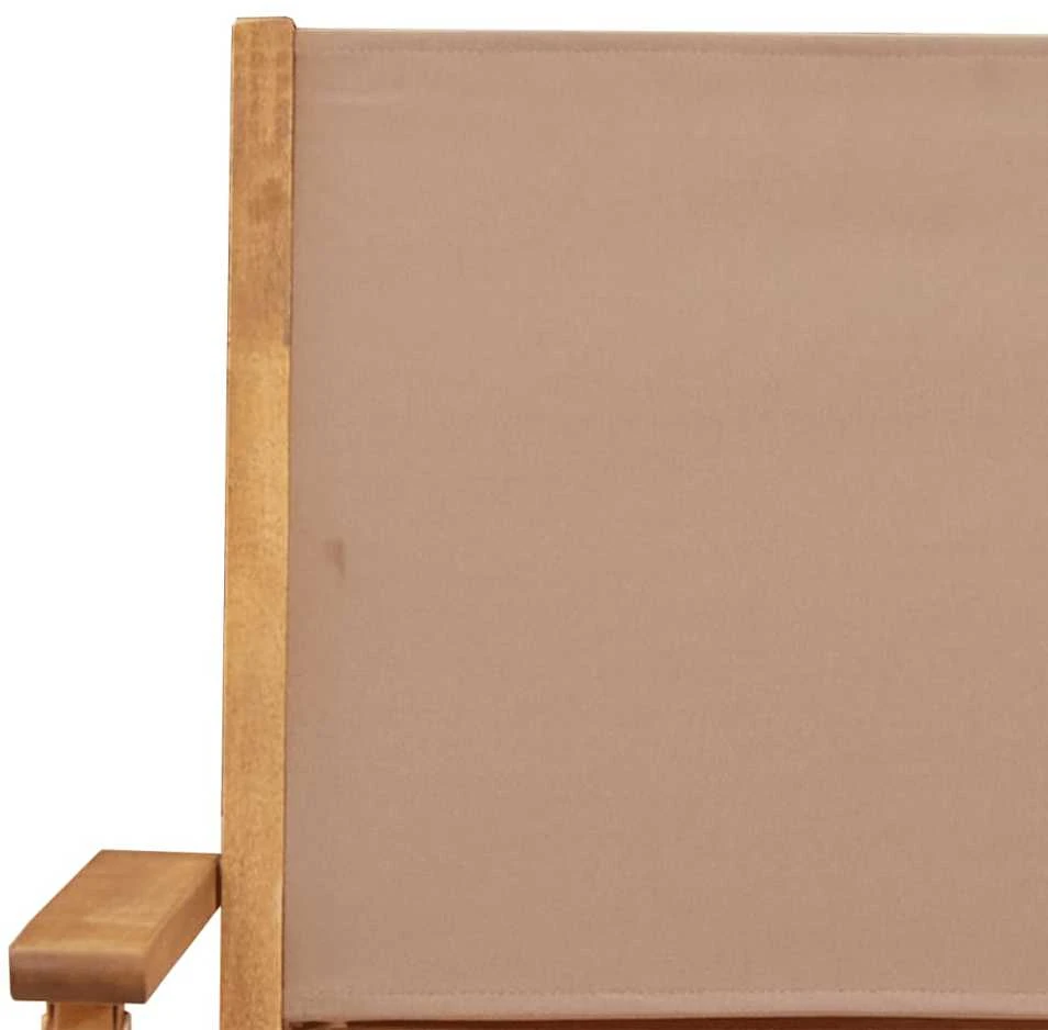 Lauko baldų komplektas Sodo komplektas, 5 dalių, taupe, audinys ir mediena
