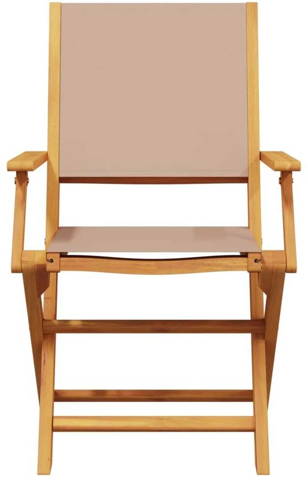 Lauko baldų komplektas Sodo komplektas, 5 dalių, taupe, audinys ir mediena