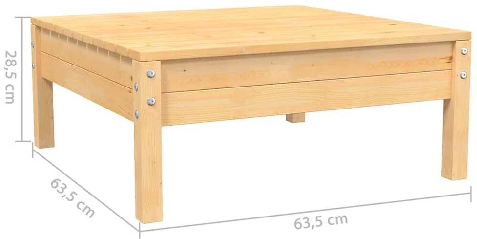 Sodo komplektas su kreminėmis pagalvėlėmis, 3 dalių, pušis