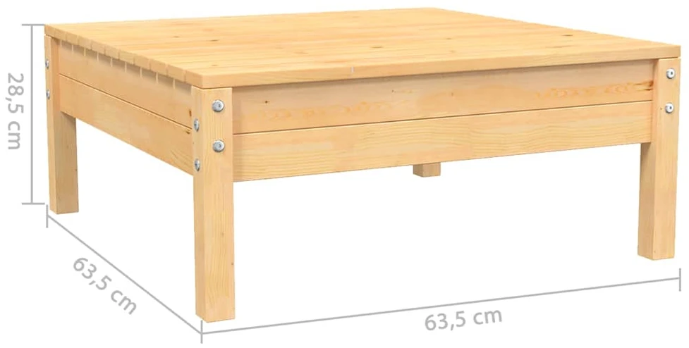 Sodo komplektas su kreminėmis pagalvėlėmis, 3 dalių, pušis