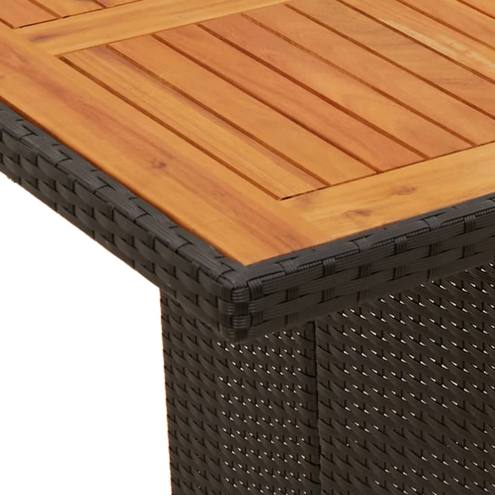 Sofa Sodo komplektas su pagalvėlėmis, 11 dalių, juodas, poliratanas