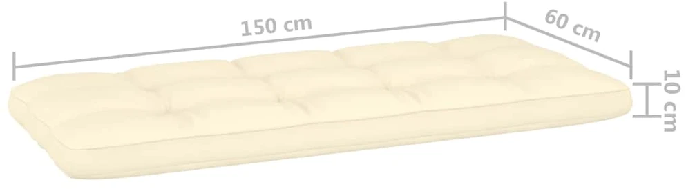 Sodo komplektas su pagalvėlėmis, 3 dalių, impregnuota pušis