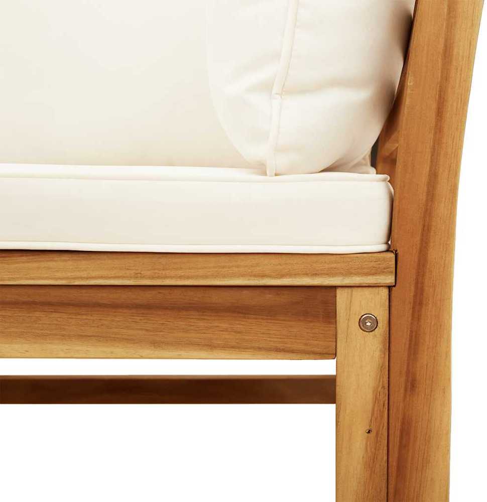 Lauko baldų komplektas Sodo komplektas su pagalvėlėmis, 3 dalių, akacijos masyvas