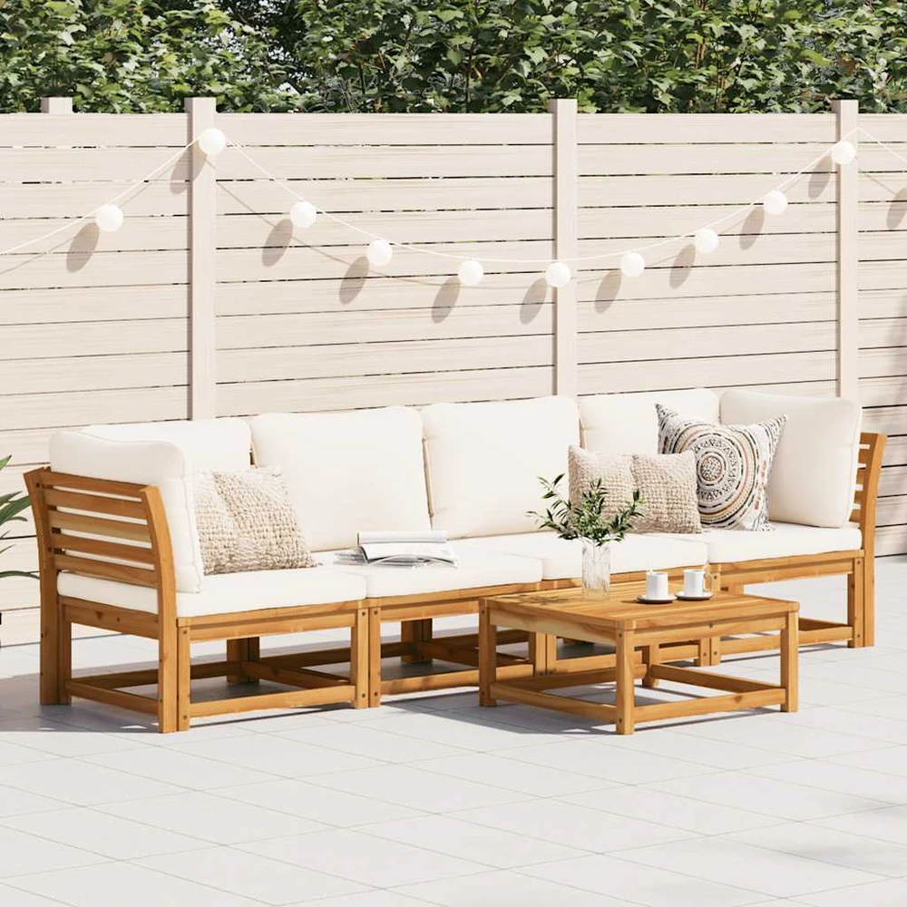 Sodo komplektas su pagalvėlėmis, 4 dalių, akacijos masyvas