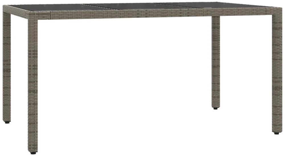 Lauko baldų komplektas Sodo komplektas su pagalvėlėmis, 5 dalių, pilkas, poliratanas