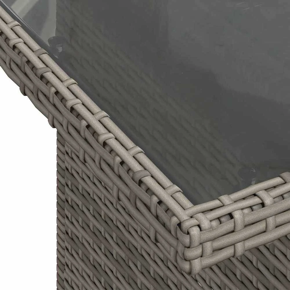 Lauko baldų komplektas Sodo komplektas su pagalvėlėmis, 7 dalių, poliratanas