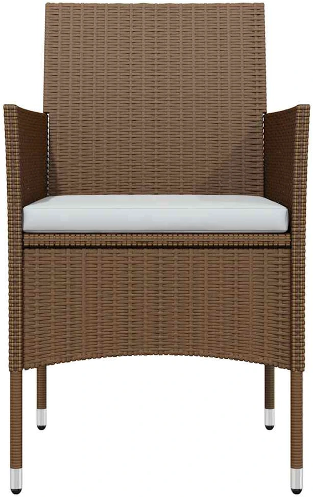 Sodo komplektas su pagalvėlėmis, 7 dalių, rudas ir juodas